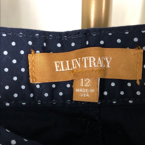 Polka Dot Navy Women's Shorts Sz 12 (B1) - Picture 3 of 7